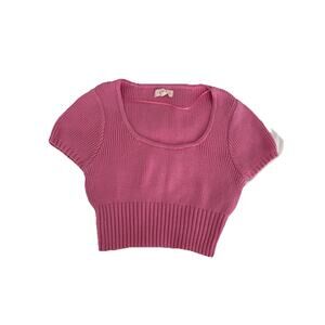 LA Hearts Women's PINK Knit Cropped Tops/ Sweater Size Small